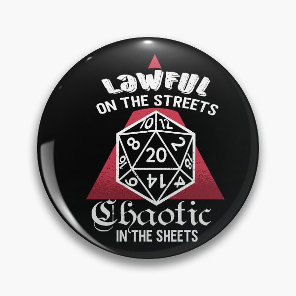 Item preview, Distressed Gamers Lawful Chaotic Dungeons DM RPG Dice Dragon design designed and sold by Merchking1.