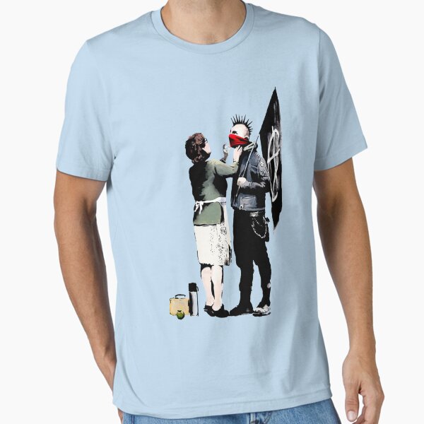 Item preview, Banksy, Anarchist Punk And His Mother Artwork Classic T-Shirt designed and sold by MariesHoulker.