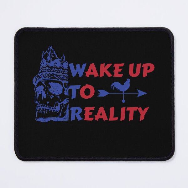 Item preview, Art skull wake up to reality poster designed and sold by Correia2950.