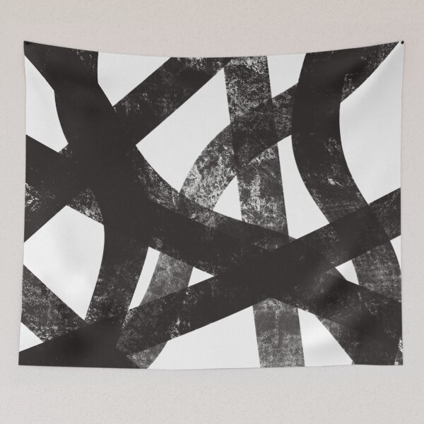 Item preview, Abstract Lines, Black And White designed and sold by brookemiller801.