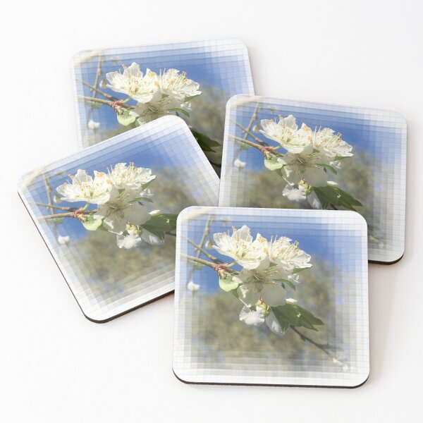 Item preview, Plum White Blossoms Blue sky by Iritof designed and sold by iritof.