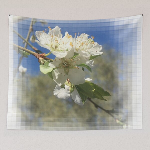 Item preview, Plum White Blossoms Blue sky by Iritof designed and sold by iritof.