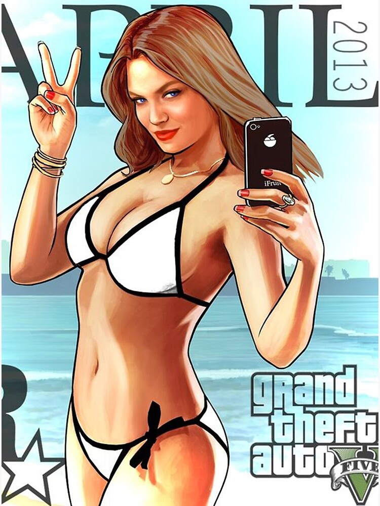 Grand Theft Auto V Girl Bikini Beach Poster Art Print By Lisahubbr Redbubble
