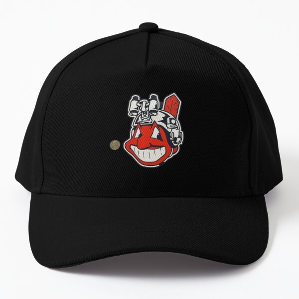 CLASSIC CHIEF WAHOO TRIBE LOGO PATCH INDIANS BASEBALL SNAPBACK CAP