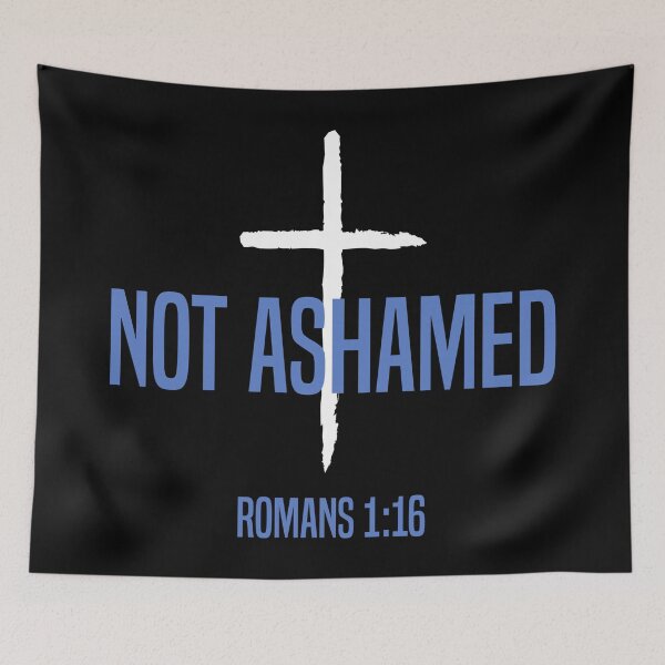 Item preview, I am not ashamed of the gospel - Blue designed and sold by ChristianLife.