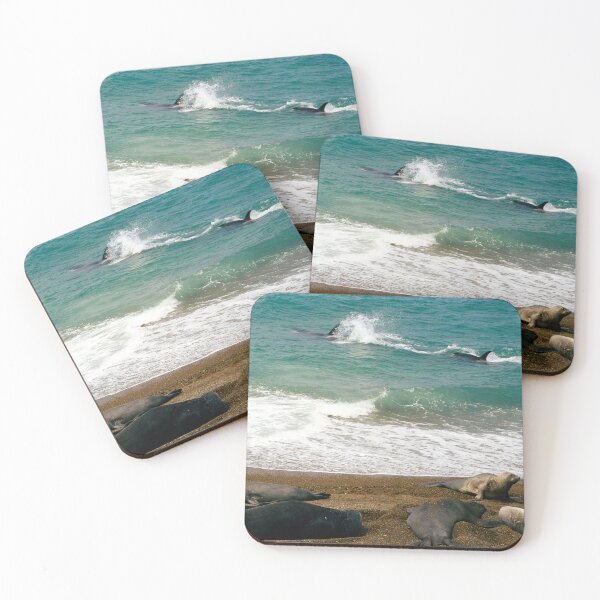 Item preview, Orcas (Killer Whales) and Sea Lions, Valdez Peninsula, Patagonia, Argentina designed and sold by Paris Lee.