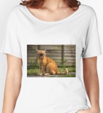 Adorable cat yawning Women's Relaxed Fit T-Shirt