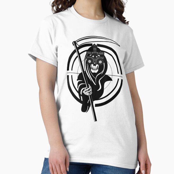 Vista previa del artículo con la obra «Grupo de observación avanzada Grim Reaper», diseñado y vendido por MyFuntastics.