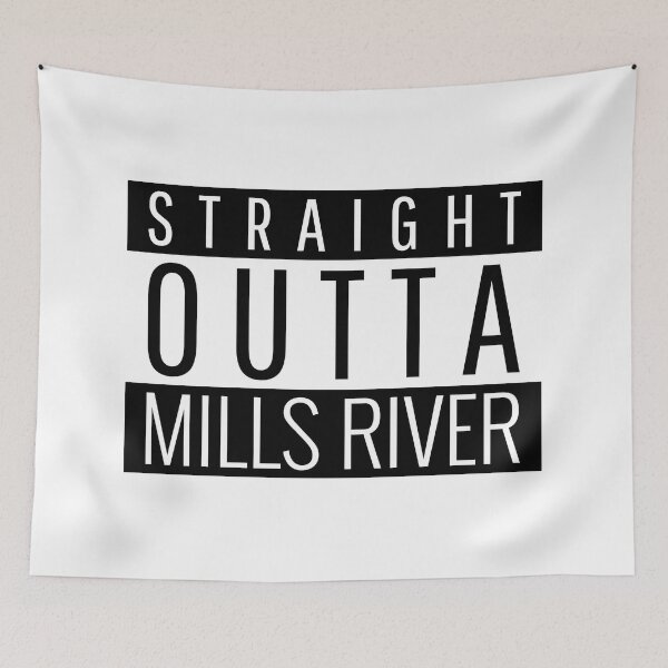 Item preview, Straight Outta Mills River North Carolina Mills River NC designed and sold by Teelogic.