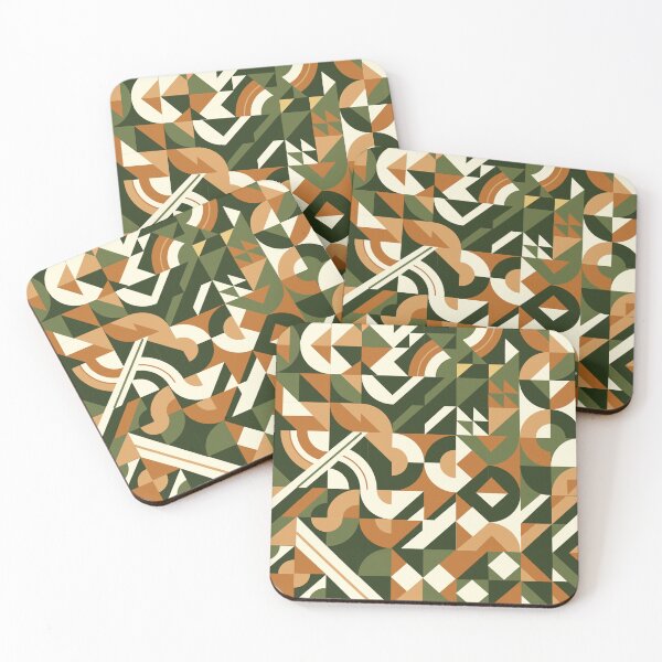 Item preview, Neo Geo Woodland Design - Browns and Greens designed and sold by LthrDaddyBear.