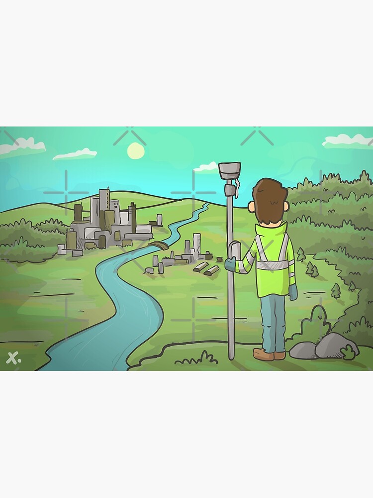 "Land Surveyor GPS Artwork" Poster for Sale by landsurveyshirt Redbubble