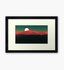 Desert Sun Framed Print