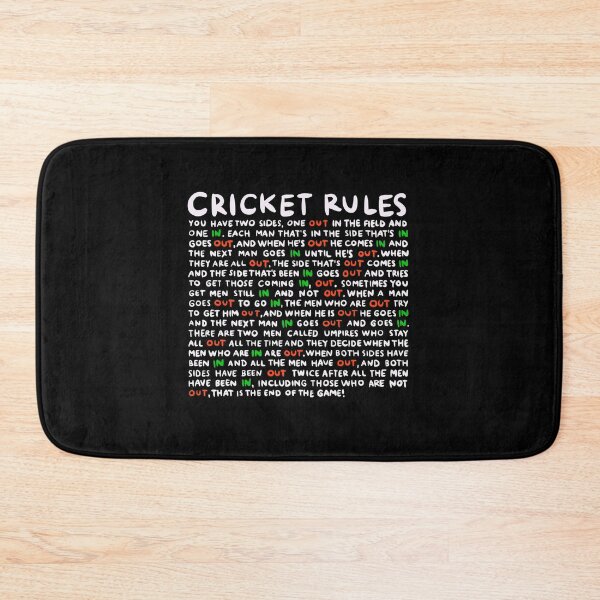 Item preview, Cricket Rules (Hand-Written) Cricket World Cup Poster Sticker designed and sold by cohenashl6.