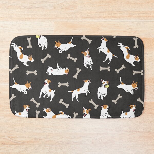 Item preview, Playing Jack Russell Terrier - Black Background designed and sold by Lulupainting.