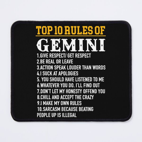 Item preview, Top 10 Rules Of Gemini May 21 - June 21 designed and sold by vincentalan.