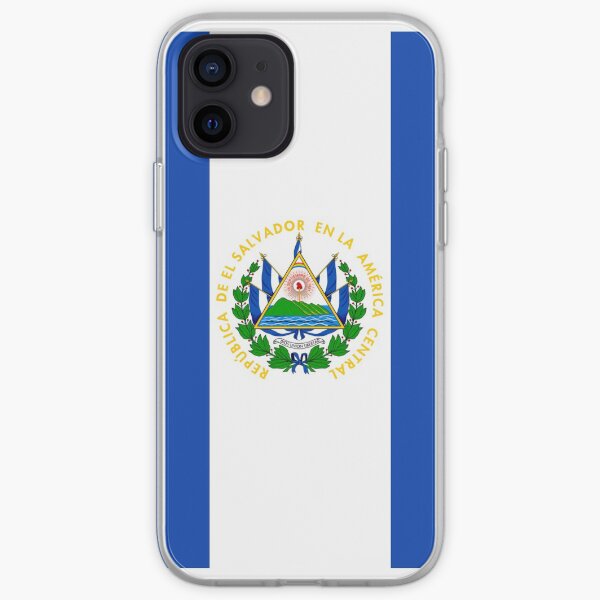 Caja del teléfono de la bandera de El Salvador Funda blanda para iPhone