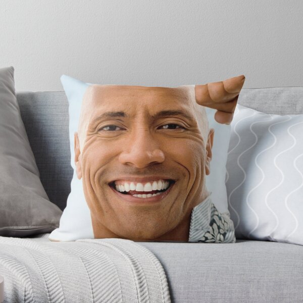 Dwayne Rock Johnson Pillow, Rock Dwayne Johnson Print