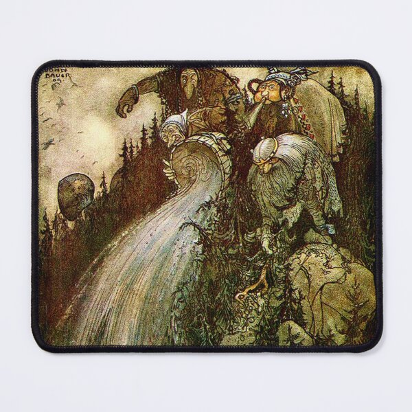 Item preview, Troll trouble - John Bauer illustration 1909 designed and sold by RPGHaven.