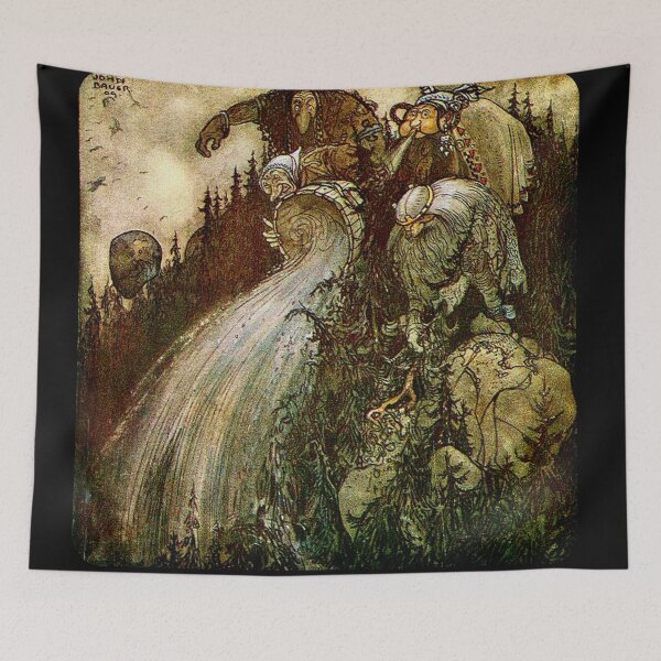 Item preview, Troll trouble - John Bauer illustration 1909 designed and sold by RPGHaven.