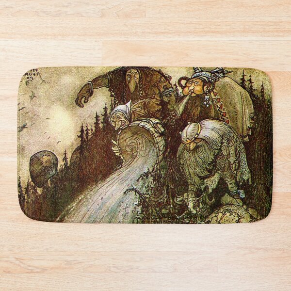 Item preview, Troll trouble - John Bauer illustration 1909 designed and sold by RPGHaven.
