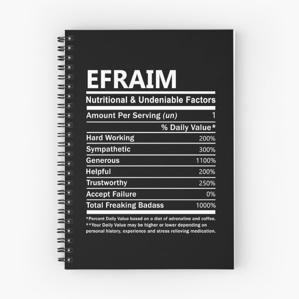 Item preview, Efraim Name T Shirt - Efraim Nutritional And Undeniable Factors Gift Item Tee designed and sold by wardorion9.
