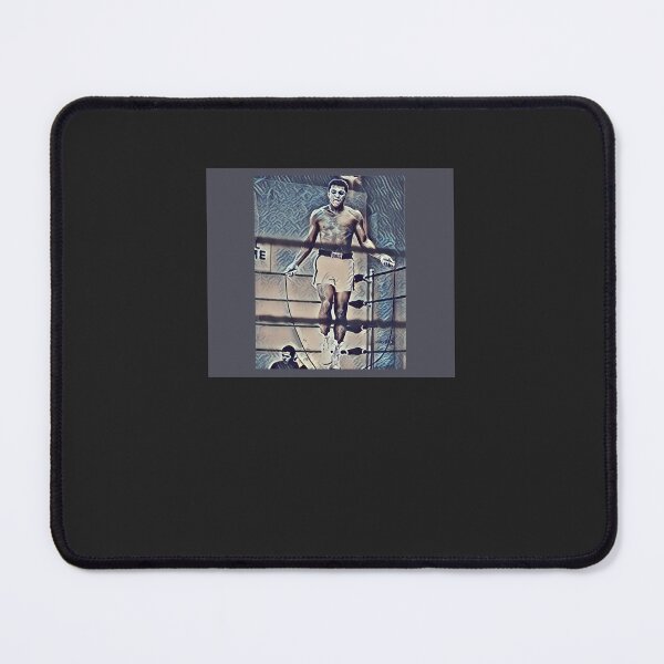 Item preview, Muhammad Ali with a Jumping Rope Painting Mouse Pad Muhammad Ali designed and sold by solianymz.