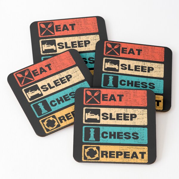 Item preview, Eat Sleep Chess Repeat - Funny Retro Vintage Chess Gift designed and sold by retrodesigner14.