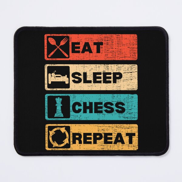 Item preview, Eat Sleep Chess Repeat - Funny Retro Vintage Chess Gift designed and sold by retrodesigner14.