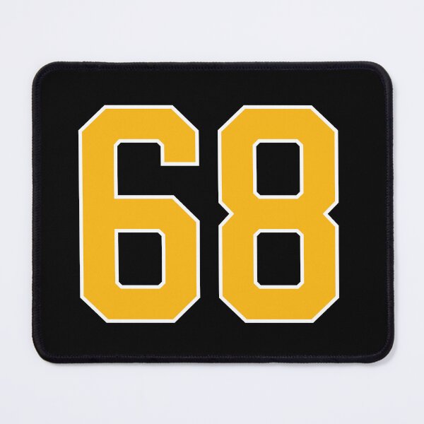 Item preview, Yellow Number 68 lucky sports jersey sixty eight designed and sold by HeavyStyle.