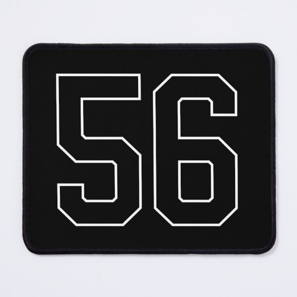 Item preview, Black Number 56 lucky sports jersey fifty six designed and sold by HeavyStyle.