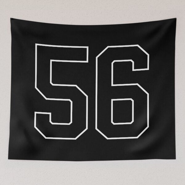 Item preview, Black Number 56 lucky sports jersey fifty six designed and sold by HeavyStyle.