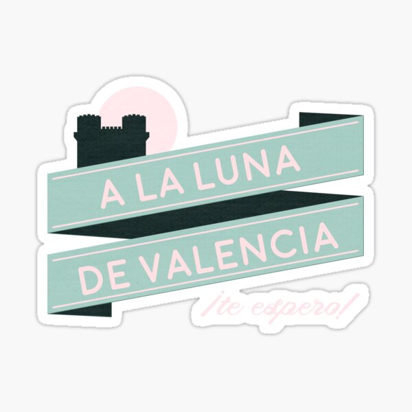 A la luna Sticker