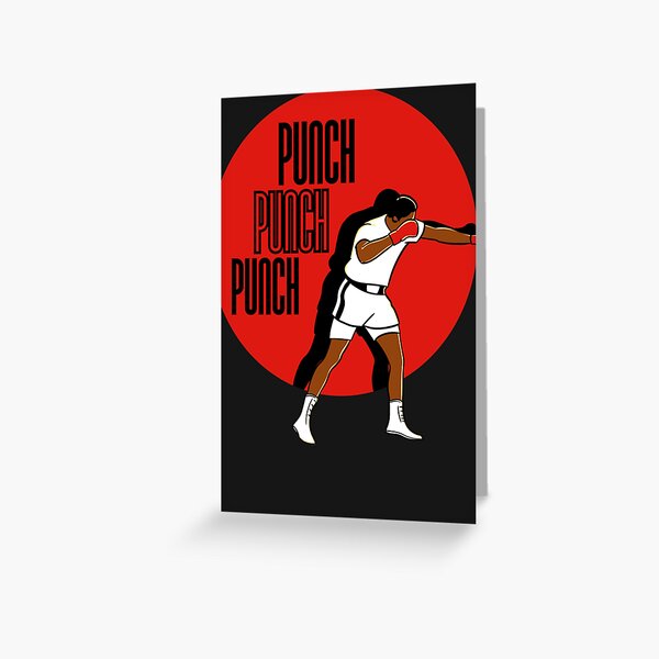 "Punch Punch Punch Classic Muhammad Ali" Greeting Card by solianymz Redbubble