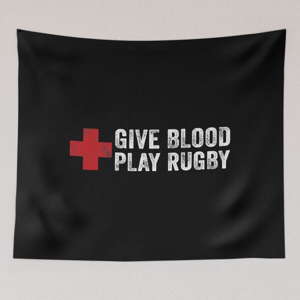 Item preview, Give Blood Play Rugby Funny Rugger League Union designed and sold by judysophia.