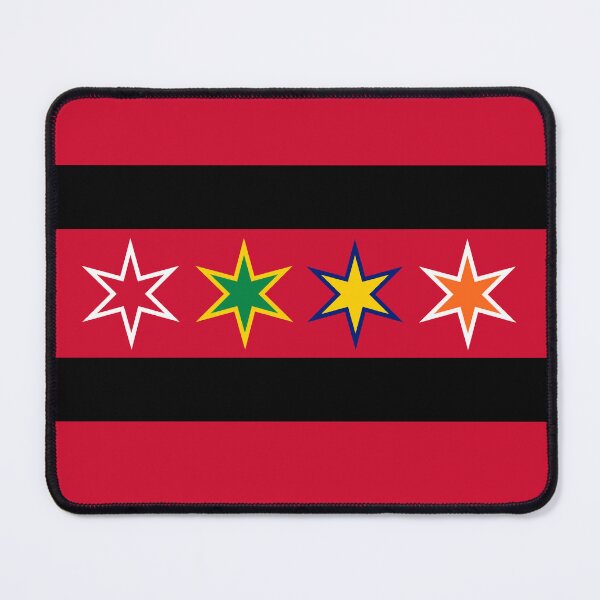 Item preview, Chicago City Flag - Blackhawks designed and sold by HootMoose.