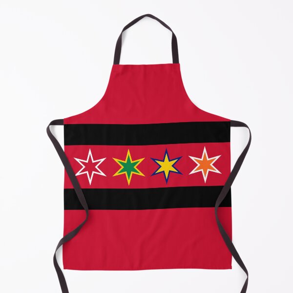 Item preview, Chicago City Flag - Blackhawks designed and sold by HootMoose.