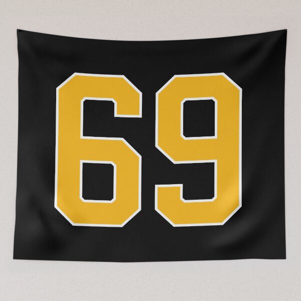 Item preview, Yellow Number 69 lucky sports jersey sixty nine designed and sold by HeavyStyle.
