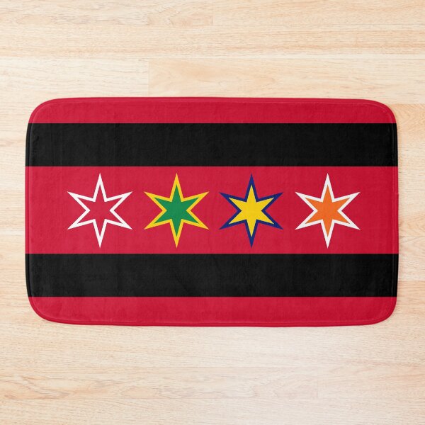 Item preview, Chicago City Flag - Blackhawks designed and sold by HootMoose.