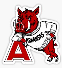 Vintage Arkansas Razorback Sticker