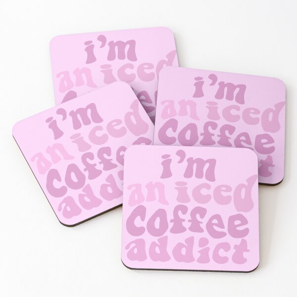 Item preview, I’m An Iced Coffee Addict Pink designed and sold by ViviTV.