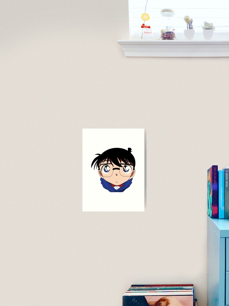 Anime crying glases Art Print
