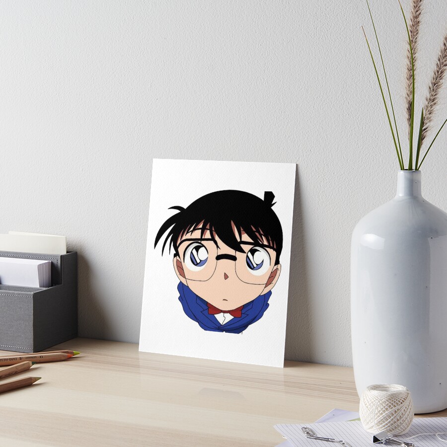 Anime crying glases Art Print