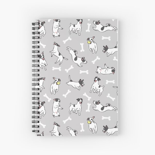 Item preview, Playing Black and White Jack Russell Terrier - Gray Background designed and sold by Lulupainting.