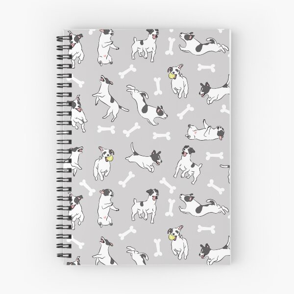 Item preview, Playing Black and White Jack Russell Terrier - Gray Background designed and sold by Lulupainting.