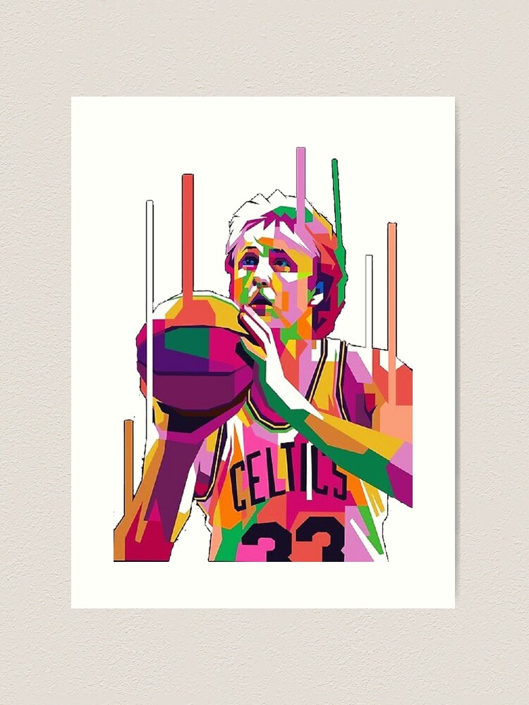 Wallpaper Larry Bird Art Poster for Sale by FahmiGibran