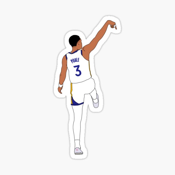 Jordan Poole Follow Thru Minimal Sticker