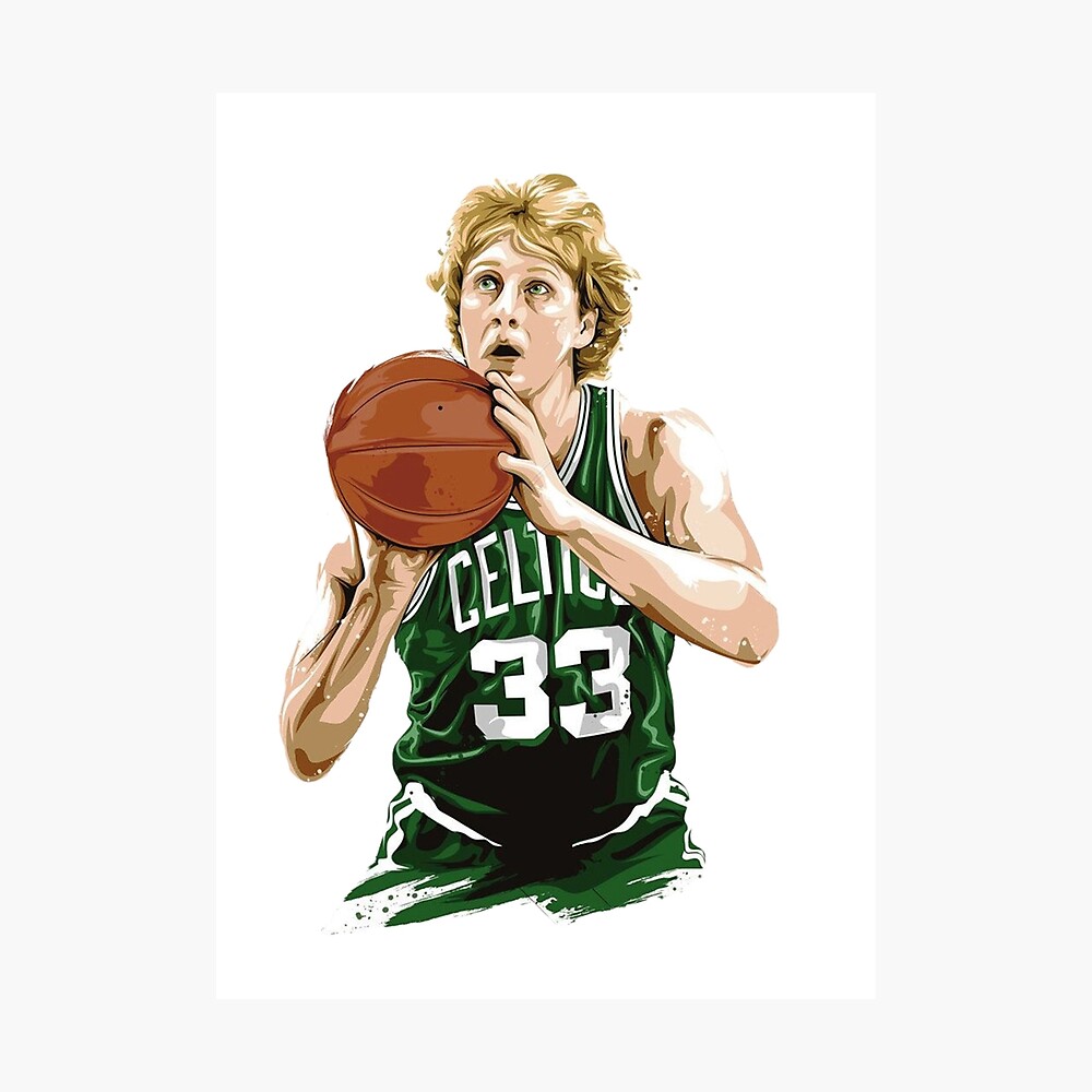 Wallpaper Larry Bird Art Poster for Sale by FahmiGibran