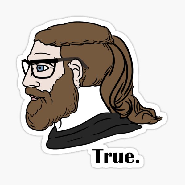 Chad Meme Face Sticker for Sale by EtherSales