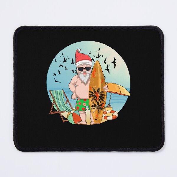 Item preview, Hawaiian Xmas Cool Santa Claus Surfer Tropical Summer Christmas In July designed and sold by bestshirtdesign.
