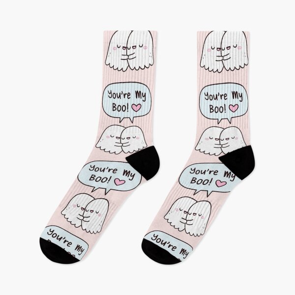 Item preview, Cute Hugging Ghosts You're My Boo BFF designed and sold by rustydoodle.